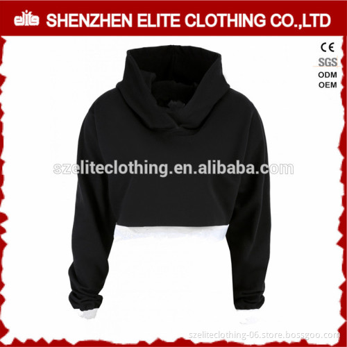 Wholesale Good Quality Black Heavy 100% Cotton Hoodies Cheap